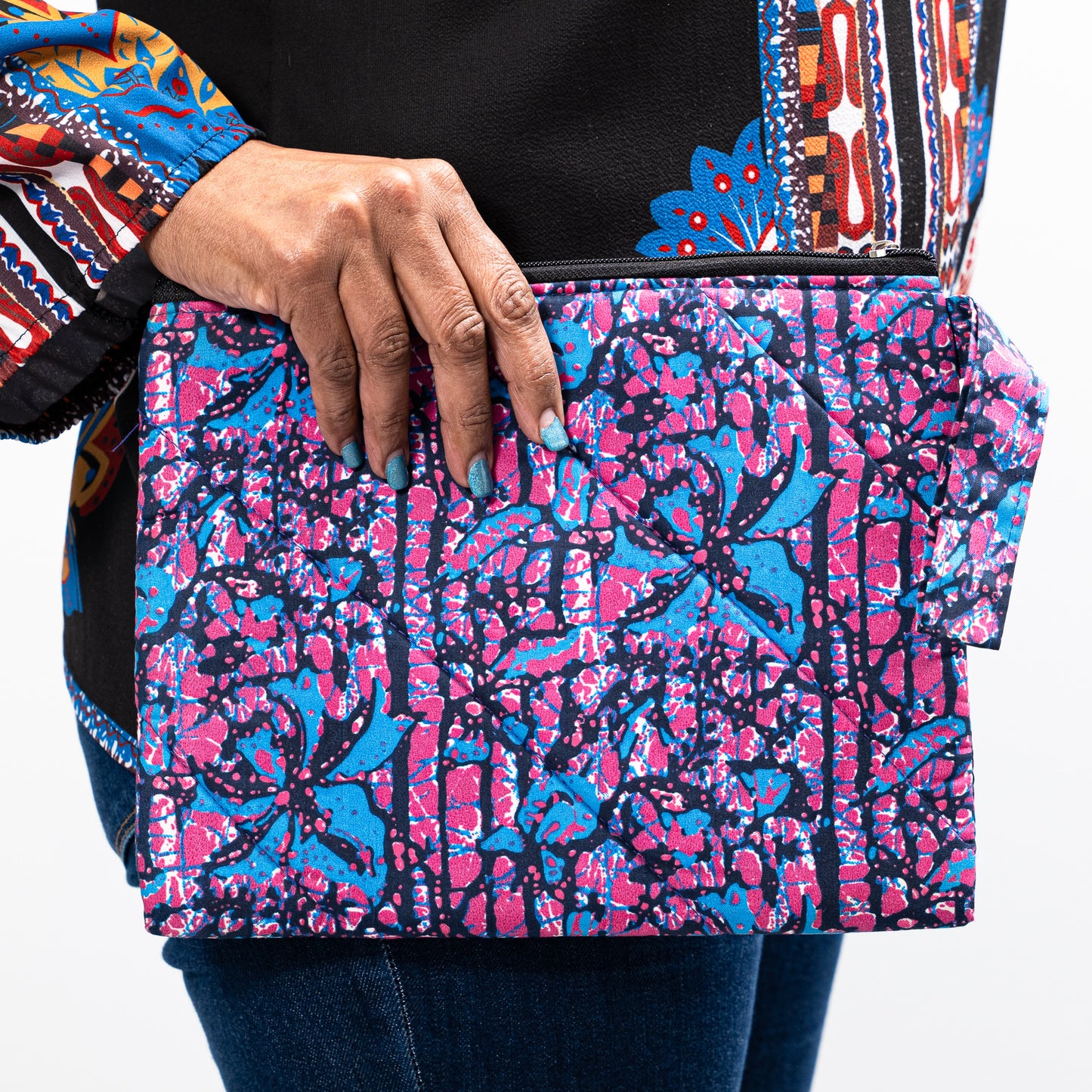 African Print Tablet Case/Handbag Clutch